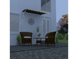 Vidaxl Toldo Retrátil Com Led 250x150 Cm Antracite