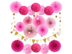 Decoração de Natal com Flores em Papel Leite (1 BRILVIBERA)