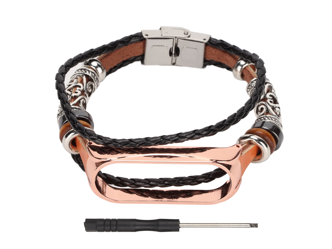 Pulseira de couro para Xiaomi Mi Band 6/5 NFC EOOCOO