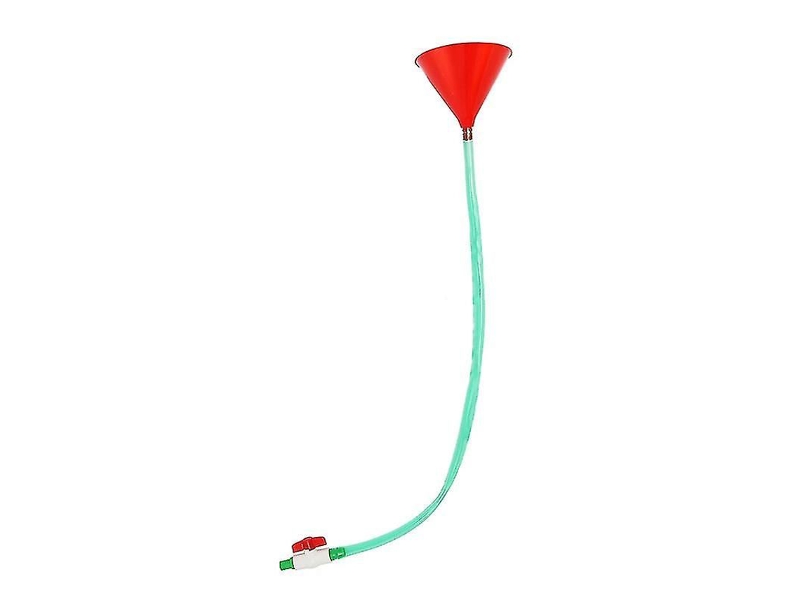 Funnel De Cerveja Individual - Diâmetro 20cm, Tubo 1m, Plástico Vermelho - Ideal Para Festas E Aniversários Vermelho