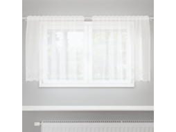 Vidaxl Cortina De Renda Branco 100 X 150 Cm Poliéster