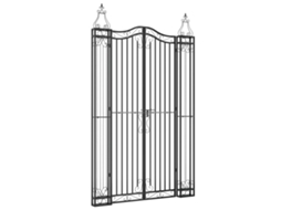 Maison Exclusive - Portão De Jardim 121x8x200 Cm Ferro Forjado Preto