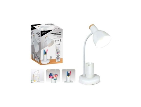 Livro Lampara Sobremesa Enchufable Flexible C/cubilete Blanco De Desconocido (espanhol)