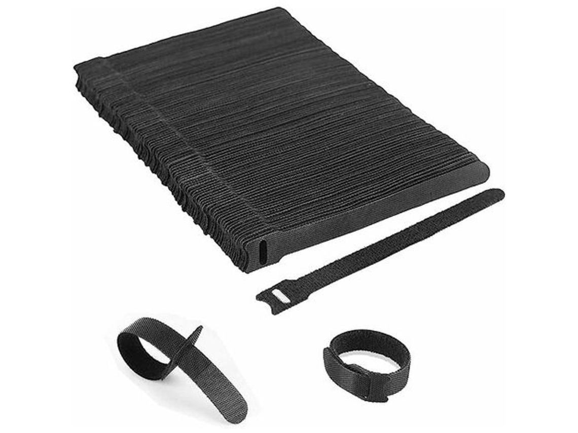 Fivelas de Cabo Ajustáveis Reutilizáveis, 100 Pcs, 150 X 12mm