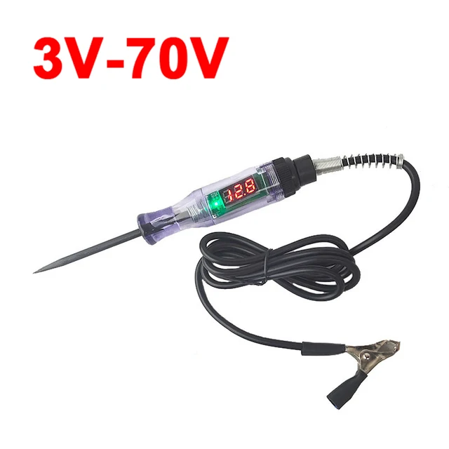 Caneta De Teste De Circuito Automotivo, 3v 36v, Para Carro E Caminhão, Digital, Sonda Longa