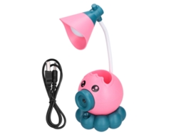 2026 lâmpada de Escritório Led em Forma de Polvo Plegável Luz Branca Quente Carga Usb Linda Rosa para Crianças