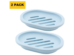 2026-2-pack Portavasos De Jabón Com Drenagem, Resistente, Fácil De Limpar, Seco, Evita Jabón Molhado (azul)