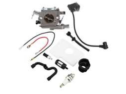 Conjunto de carburador e bobina Primerox para motosserras Stihl 017 e 018.