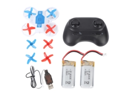 Drone Mini para Crianças com Luzes Led Controle Remoto e Voz Business Branco 2 Baterias