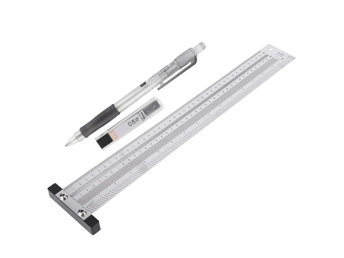 Yuru régua de marcação ultra precisa em aço inox para carpintaria, 16 polegadas | S/MARCA