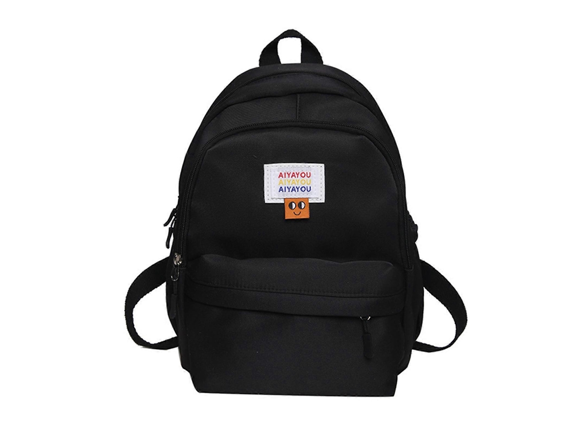 Mochila Com Alça Dupla, Leve E Versátil, Ideal Para Estudantes, Com Grande Capacidade De Armazenamento. Cor: Preta.