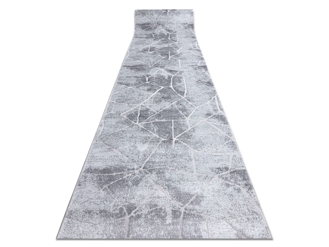 Passadeira Structural Mefe 2783 Mármore Dois Níveis de Lã Cinza Cinzento 90 cm