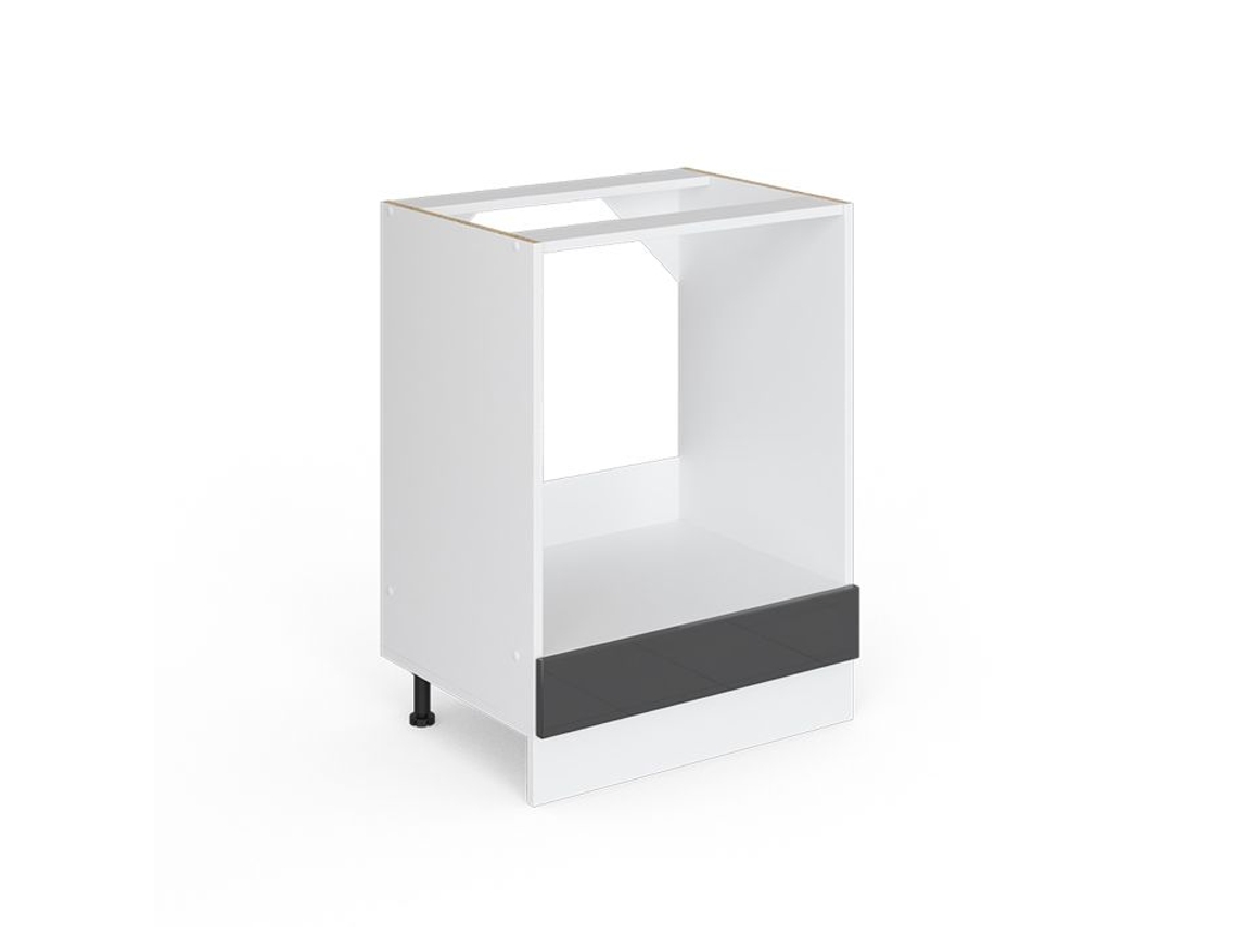 Armário de forno R-Line, 60 cm sem bancada, Antracite alto brilho, Vicco