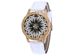 Reloj De Pulsera Casual De Cuarzo Con Correa De Denim Para Hombre Y Mujer Blanco