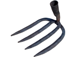 Ancinho De 4 Cabeças, Ferramenta Para Escavar Conchas, Cabo De Ancinho Vertical Para Folhas