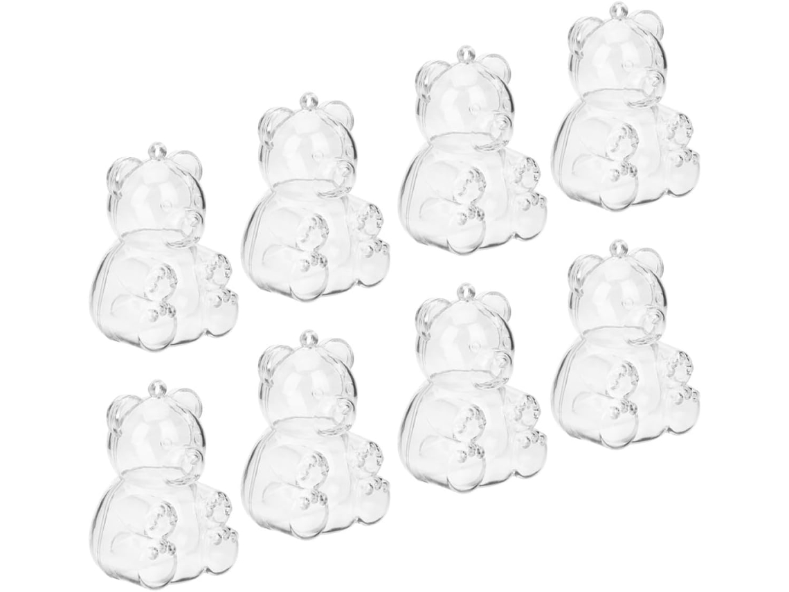Caixa De Doces Em Formato Urso, 8 Unidades, Para Festas