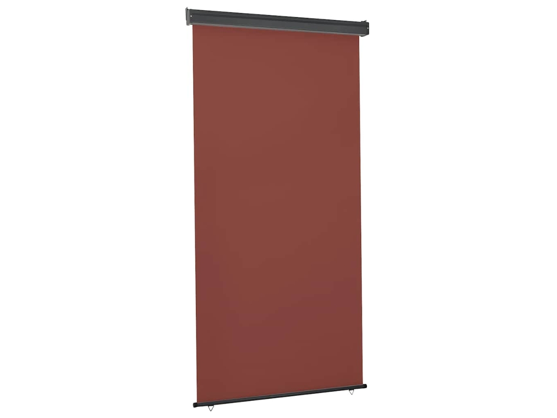 Vidaxl Toldo Lateral Para Varanda 125x250 Cm Castanho