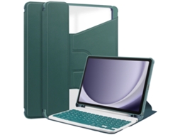 Capa Com Teclado Bluetooth Com Suporte Giratório, Compatível Com Samsung Galaxy Tab A9/a11 - Ff