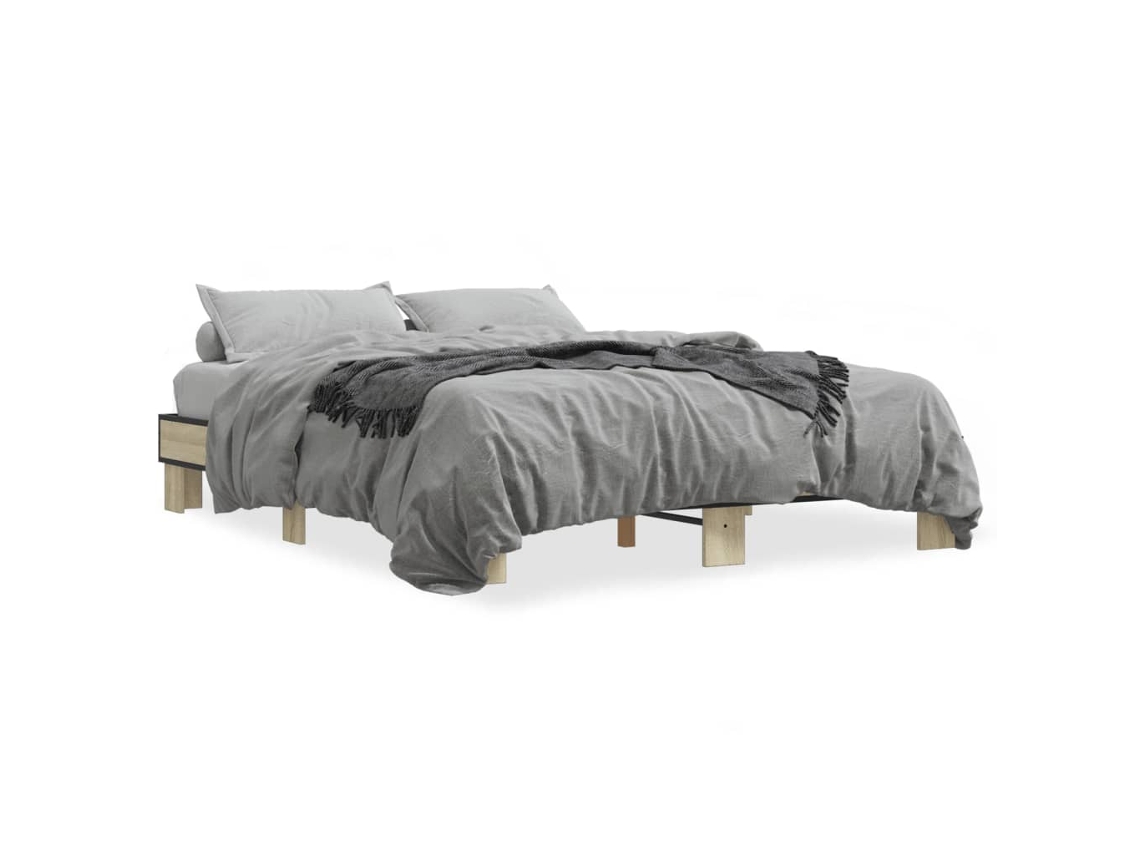 Estrutura de Cama 150x200 Cm Derivados Madeira/metal MAISON EXCLUSIVE