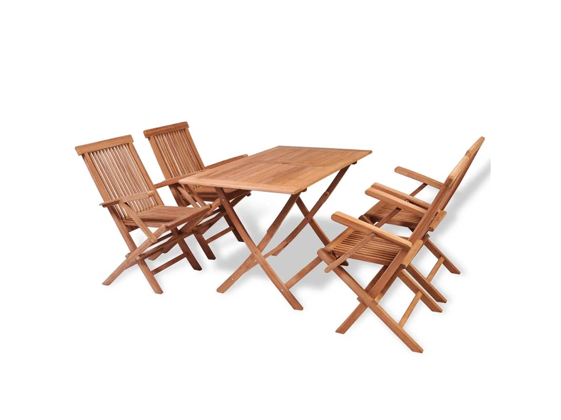 Garden Dining Set, Garden Dining Sets Vidaxl Marrom Madeira (n/a)