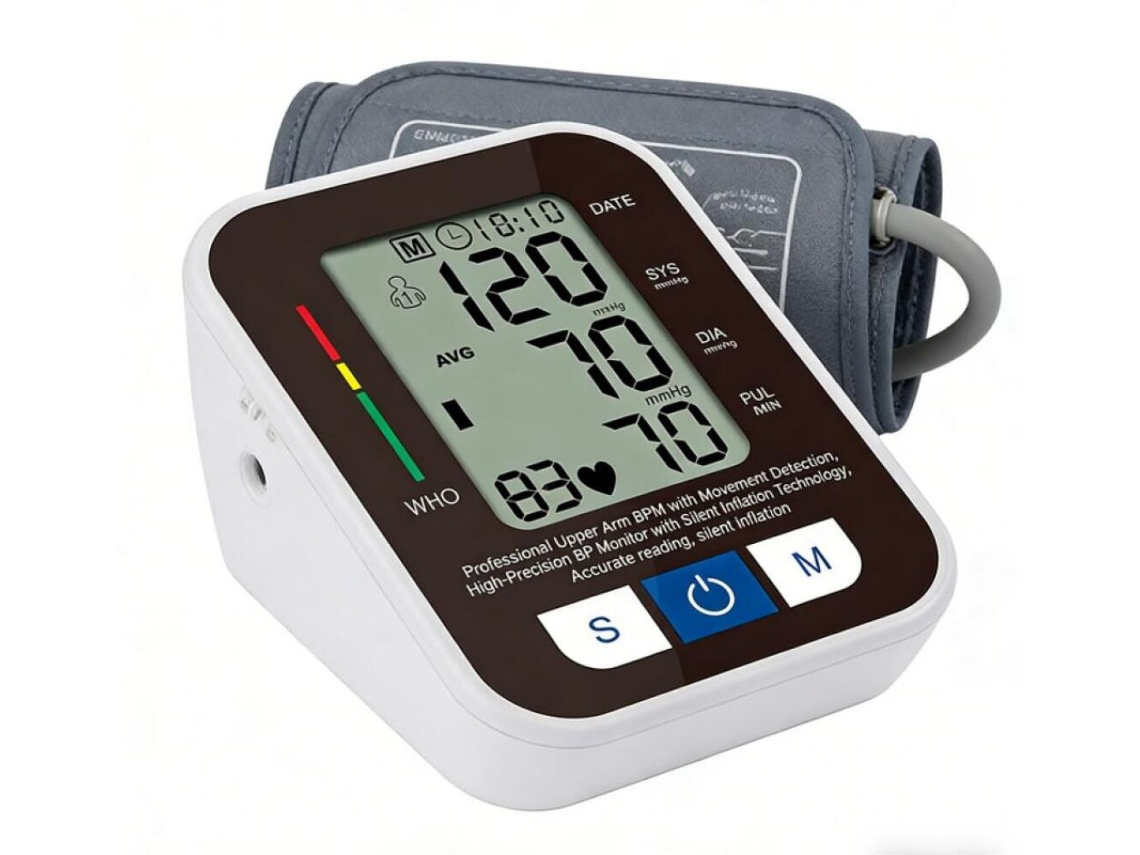 Monitor De Pressão Arterial Profissional Para Braço Com Detecção De Movimento