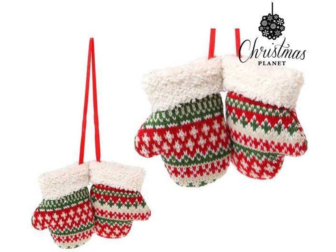 Enfeite de Natal CHRISTMAS PLANET 8353 (Vermelho - 10cm)