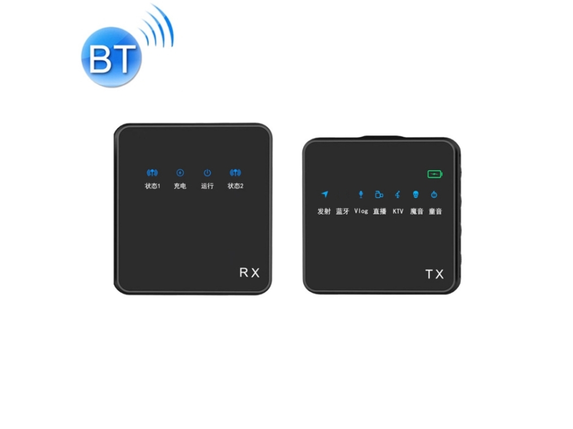 Gravação De Vídeo Curta Ao Ar Livre Com Cancelamento Ruído, Microfone Lapela Bt Aquaforge