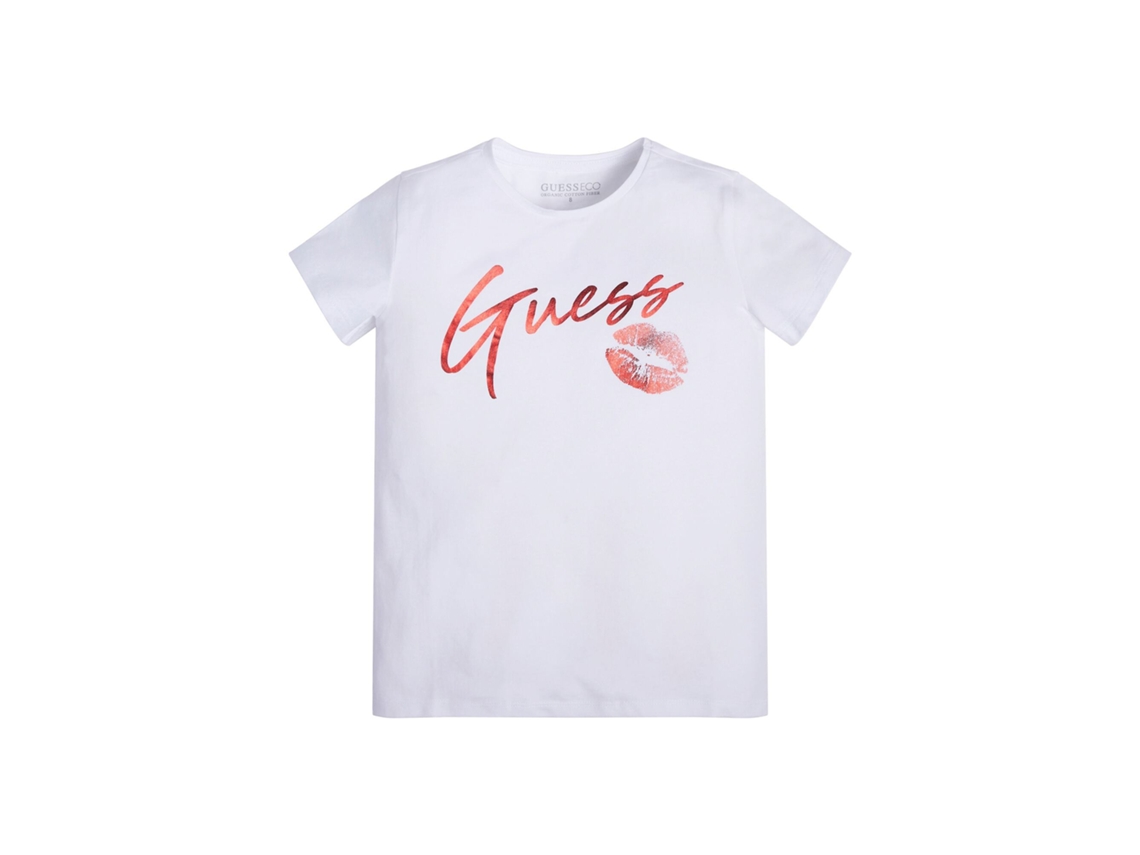 T shirt para Menina GUESS 14 Anos Branco Worten.pt