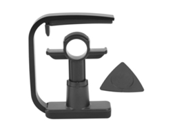 Capotraste universal de liga de alumínio para guitarra de 6 cordas, acessórios para guitarra folk, preto fosco, Slowmoose