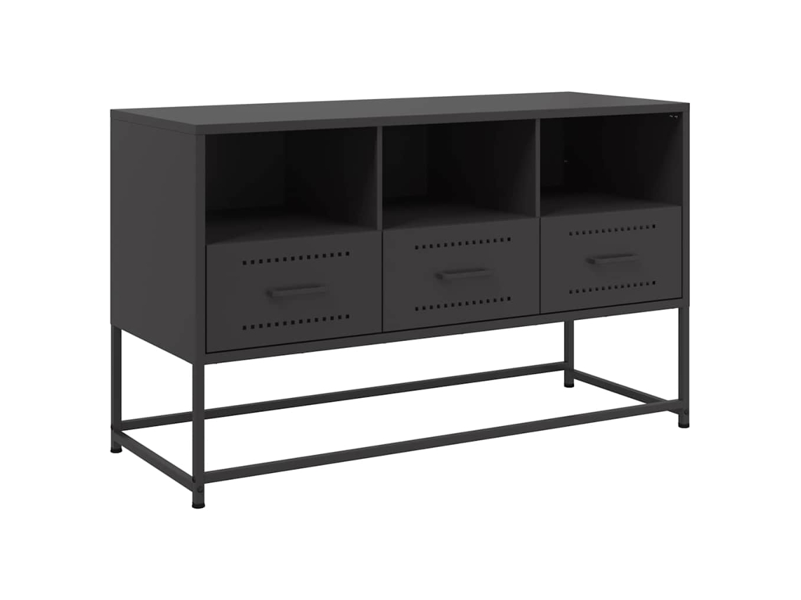 Móvel de Tv 100,5x39x60,5 Cm Aço Preto MAISON EXCLUSIVE