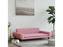 Vidaxl Cama 100x54x33 Cm Veludo Rosa