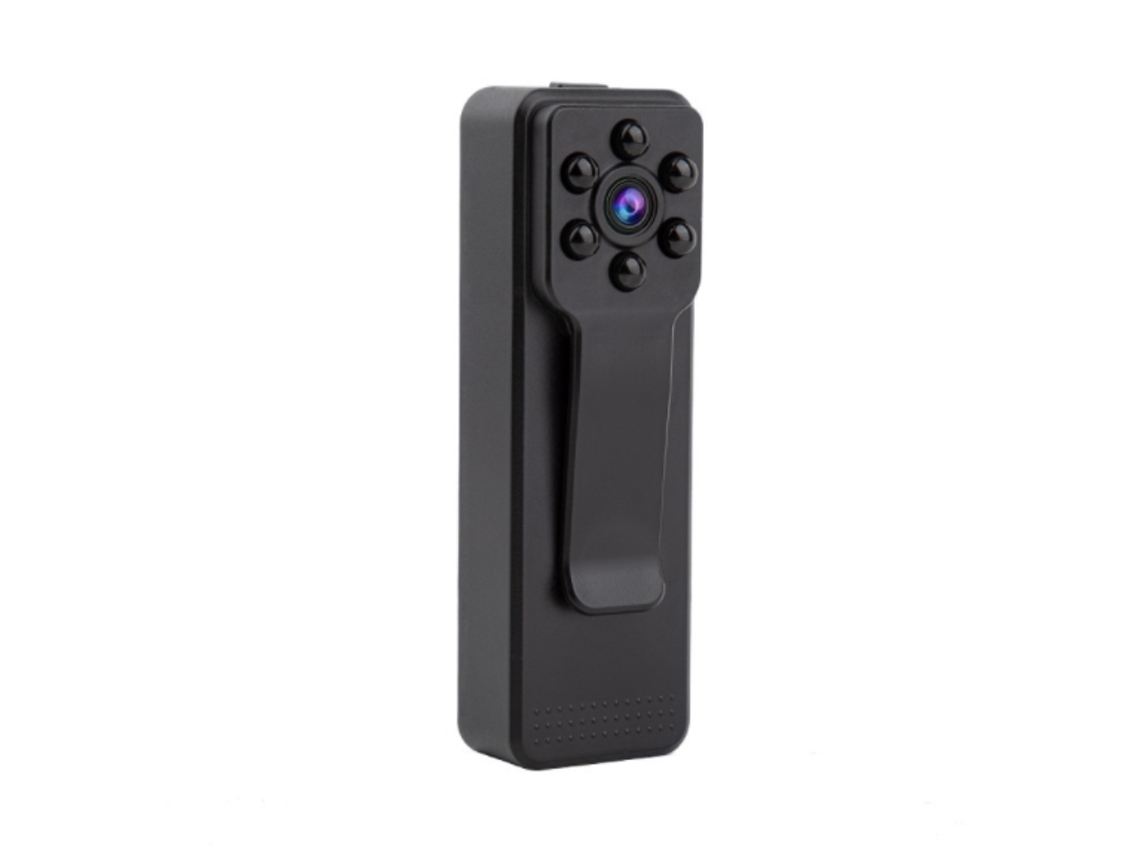 Câmera Corporal Mini Câmera Digital 1080P Gravador de Vídeo com Suporte para Detecção de Movimento Tf Cartãopreto YIZHOOD