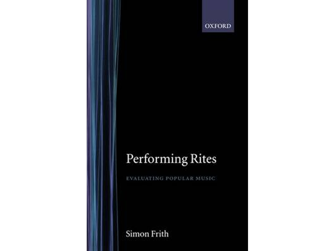 Livro Performing Rites de Simon Frith (Inglês)
