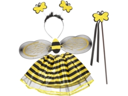 Conjunto De Fantasia De Abelha Para Meninos E Meninas, Inclui Saia, Tiara E Bastões Para O Halloween.