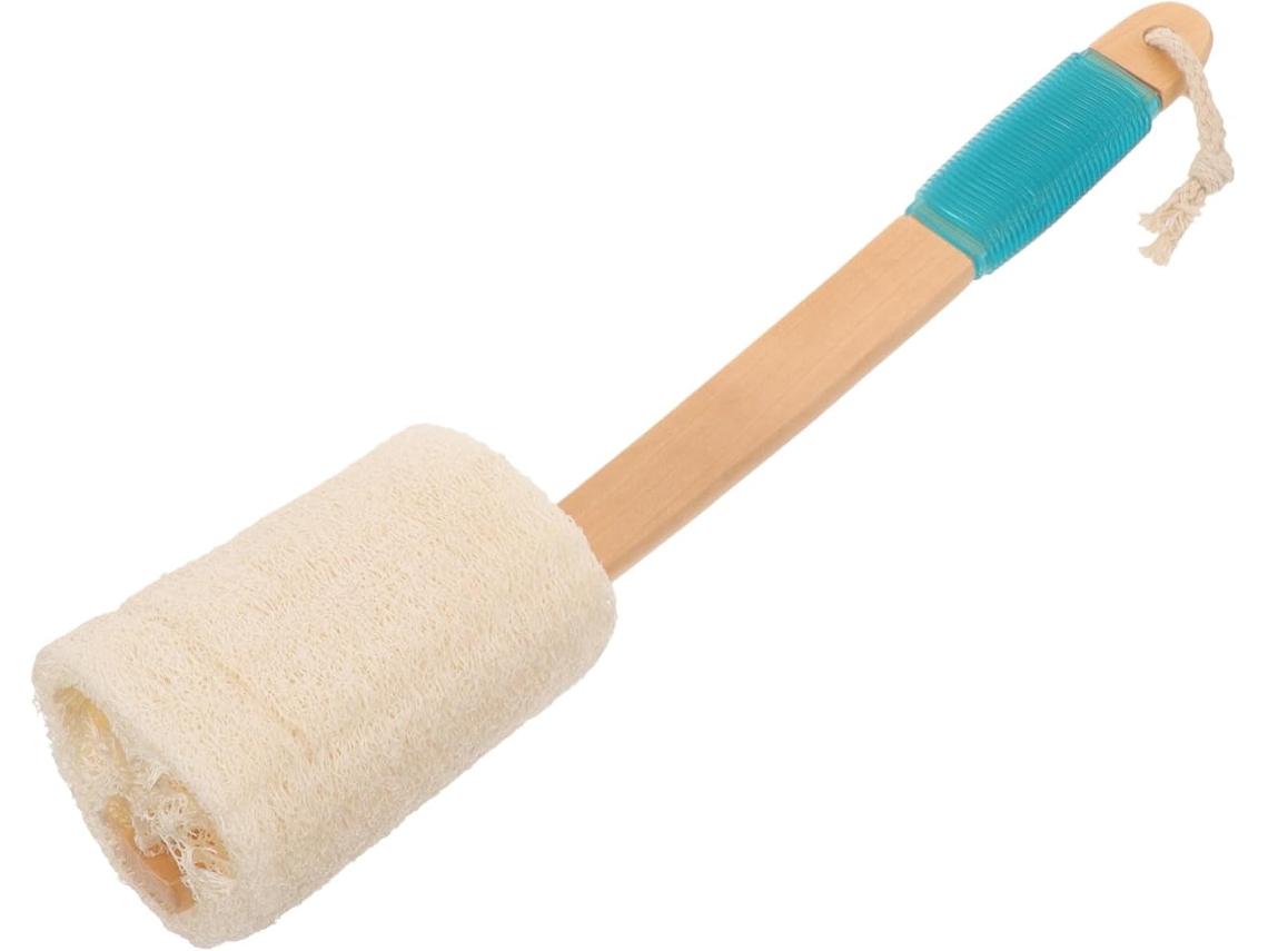 Escova De Banho Silicone Antiderrapante Eringogo Com Cabo Longo E Curvo Para Esfoliação Limpeza Corporal, Esponja De