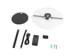 Ventilador Led 3D Naked Eye 27cm LAXISCREED para Publicidade