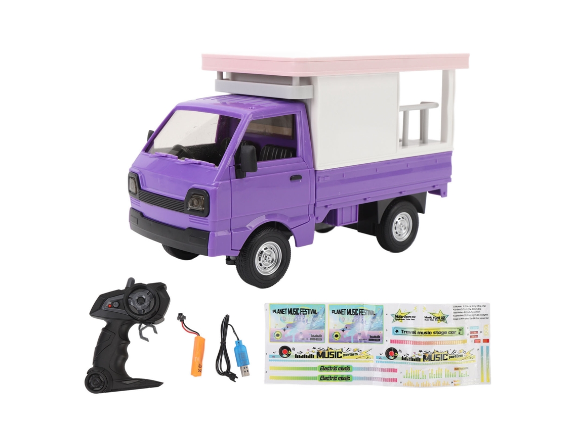 Ats carro de Derrape Rc Control Remoto Roxo com Luzes e Efeitos Sonoros Brinquedo Caminhão para Crianças