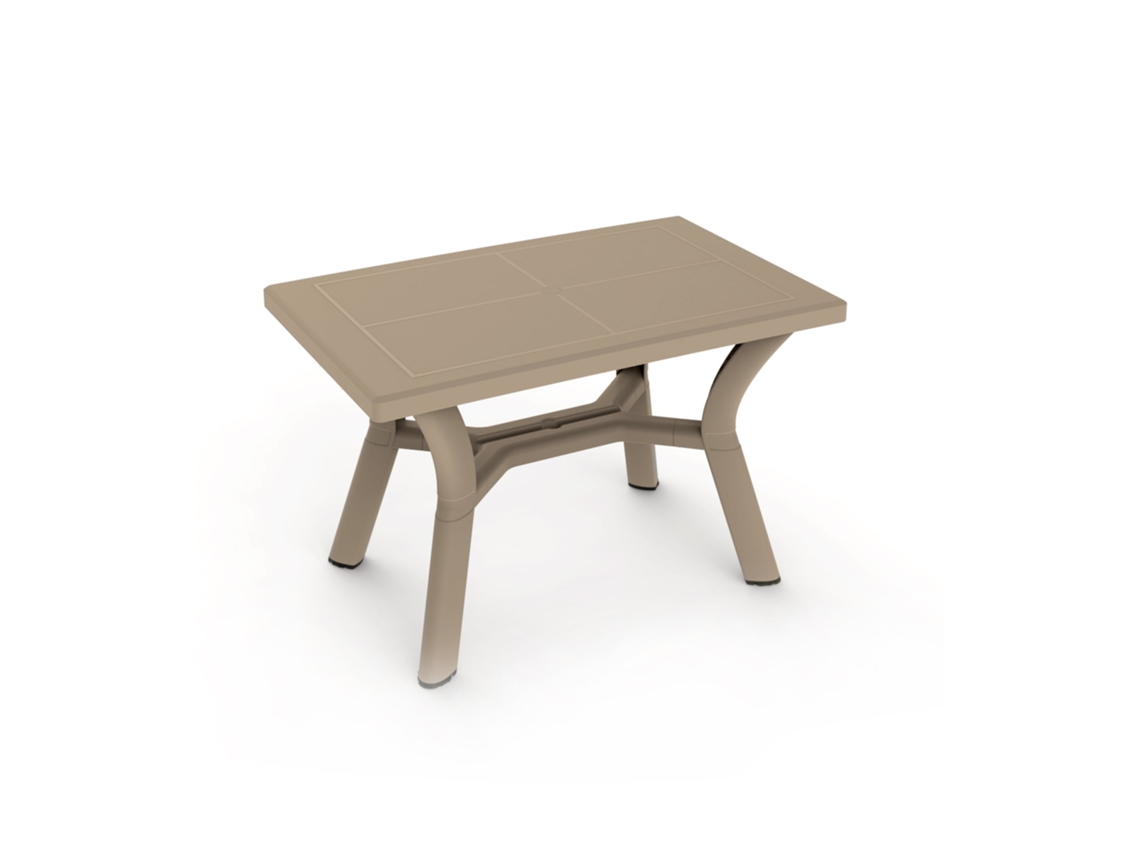 Mesa Rectangular Reciclada Exterior 115x72 Areia Dalia Garbar