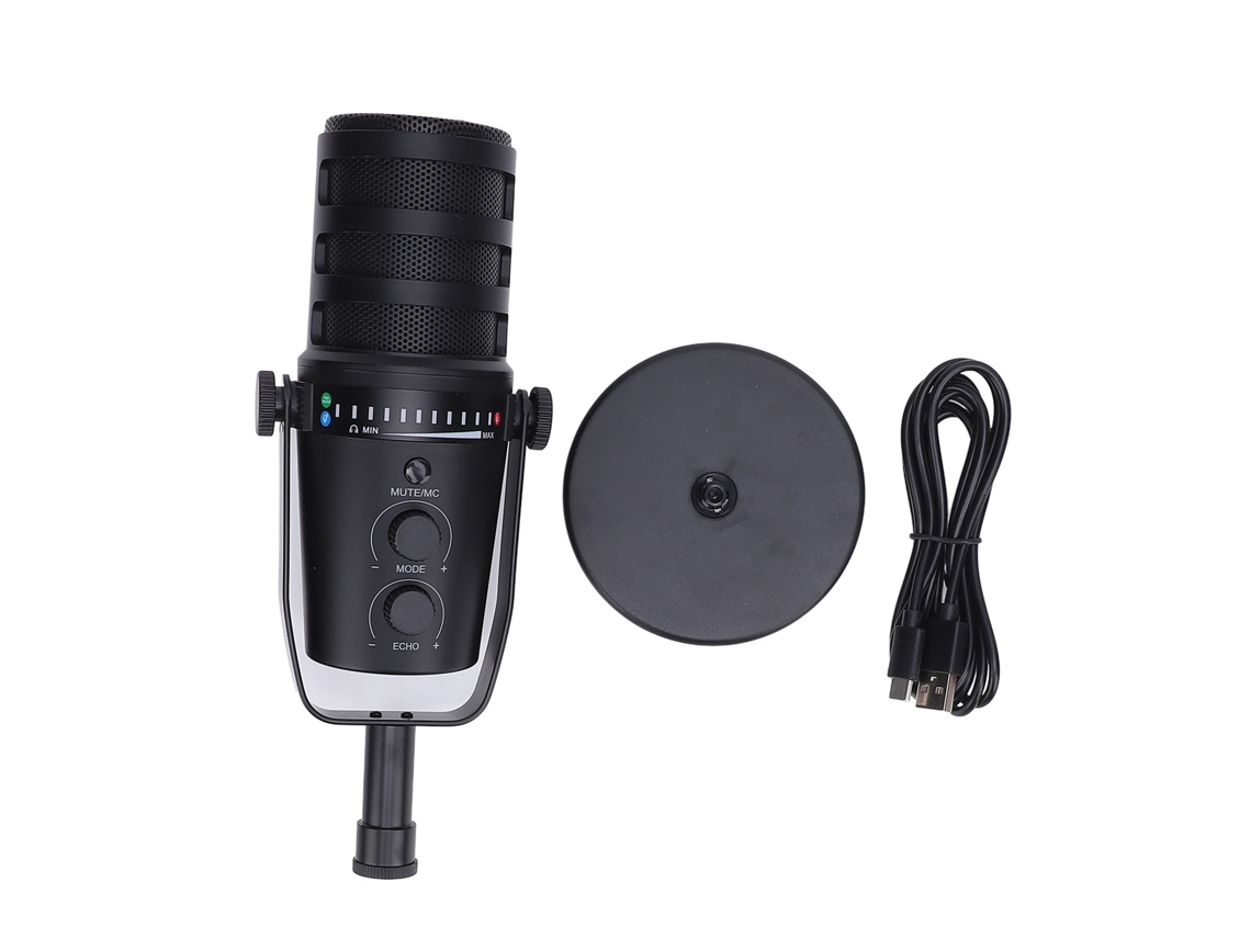 2026 micrófono Dinámico Profesional Cardioide com Suporte, Xlr Usb para Jogos