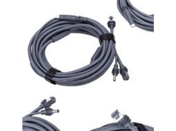 Cabo Ethernet 2 Em 1 Com Adaptador Dc Para Tipo C, Resistente À Água Ipx4