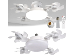 Ventilador De Teto Com Luz Led 2 Em 1, Soquete E27, Estilo Drone,
