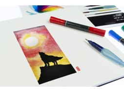 Bloco de Papel Aquarela Canguru Din A2 12 Folhas KANGARO