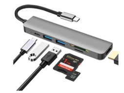Lurelia Hub Usb-c 6 Em 1, Hdmi, Sd/tf