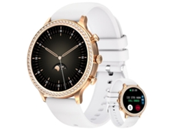 Smartwatch NISSGU I58 Carregamento Magnético Longo Tempo de Espera Prateado