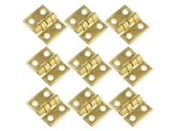 50 Bisagras De Latón Mini Para Caja De Joyería Con Tornillos 200 Bisagras Pequeñas 10*8mm