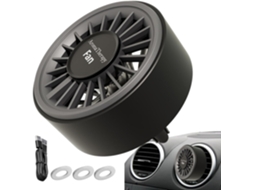 Ventilador Portátil Para Saída De Ar Do Carro Com Luzes Coloridas E Aroma