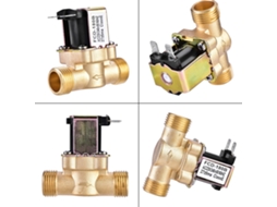 Válvula Solenoide De Água Em Latão Laxiscreed 1/2 Polegada Ac 220v Normalmente Fechada