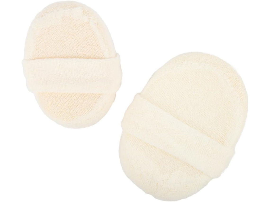 Lurelia Pack De 2 Buchas Vegetais De Banho, Bucha Natural, Massagem Suave E Limpeza Profunda