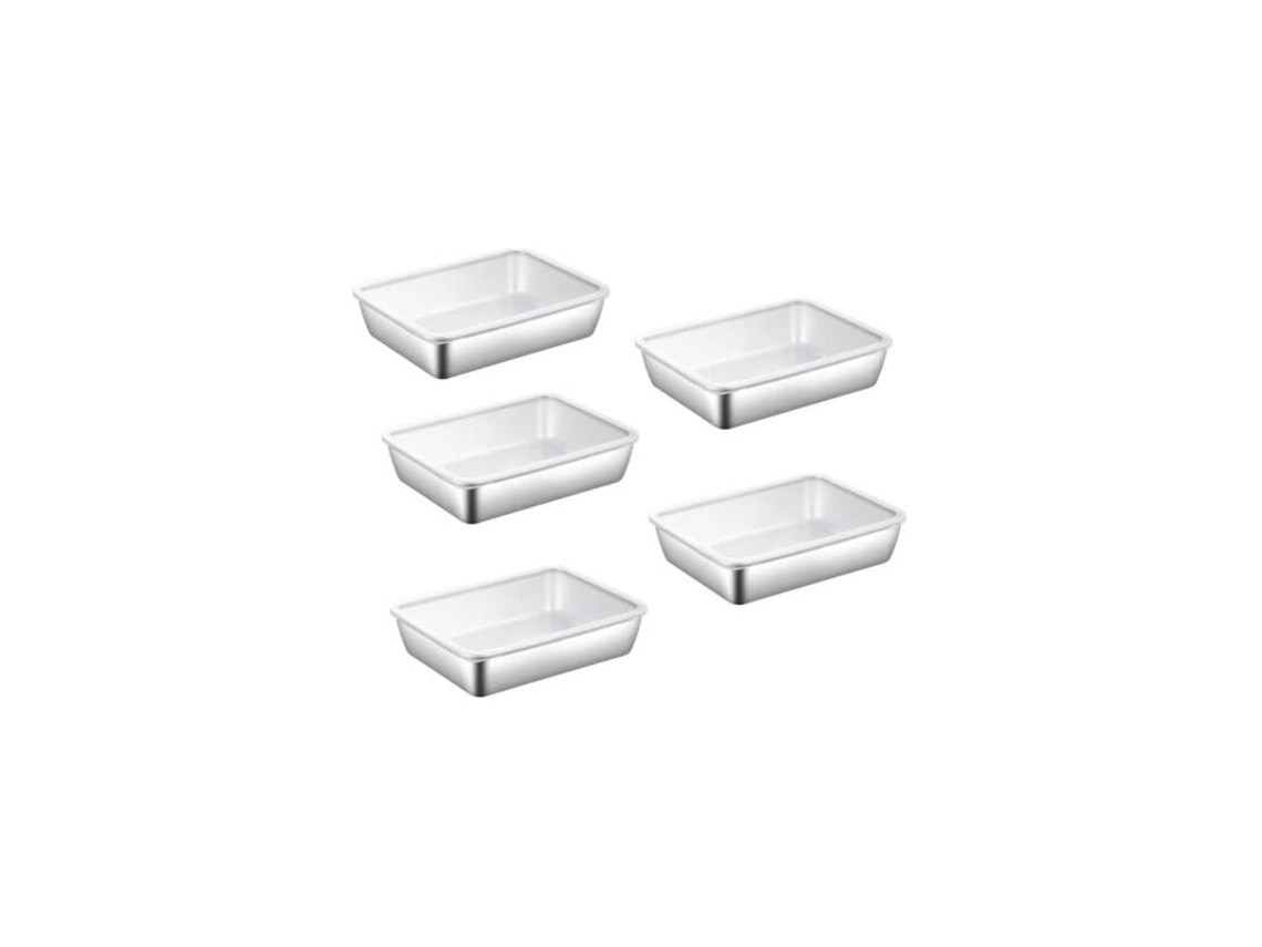 Conjunto De 5 Recipientes Para Armazenamento, Adequado A Freezer, Para Organização Doméstica Na Cozinha E Bancada