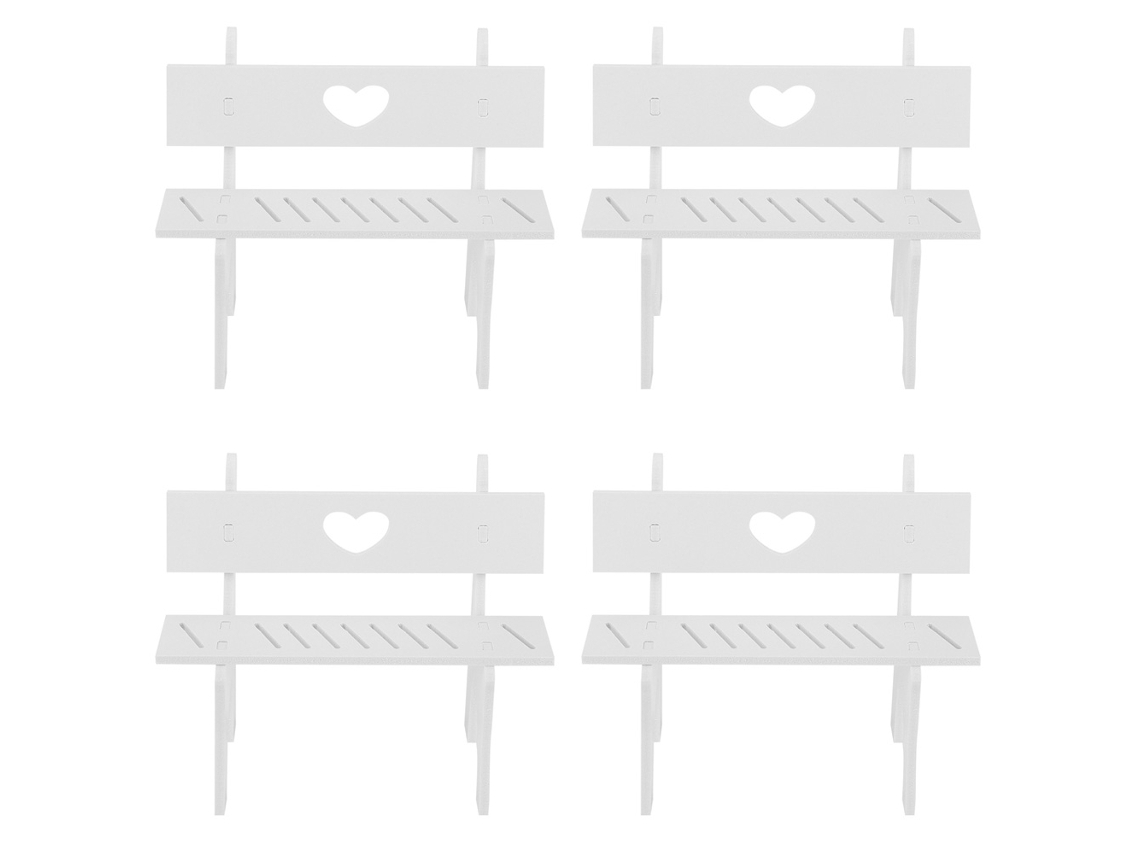 4pcs/set Cadeira Pequena Boneca Pendurada Artesanato Decorativo Mesa Sala Casa Presente